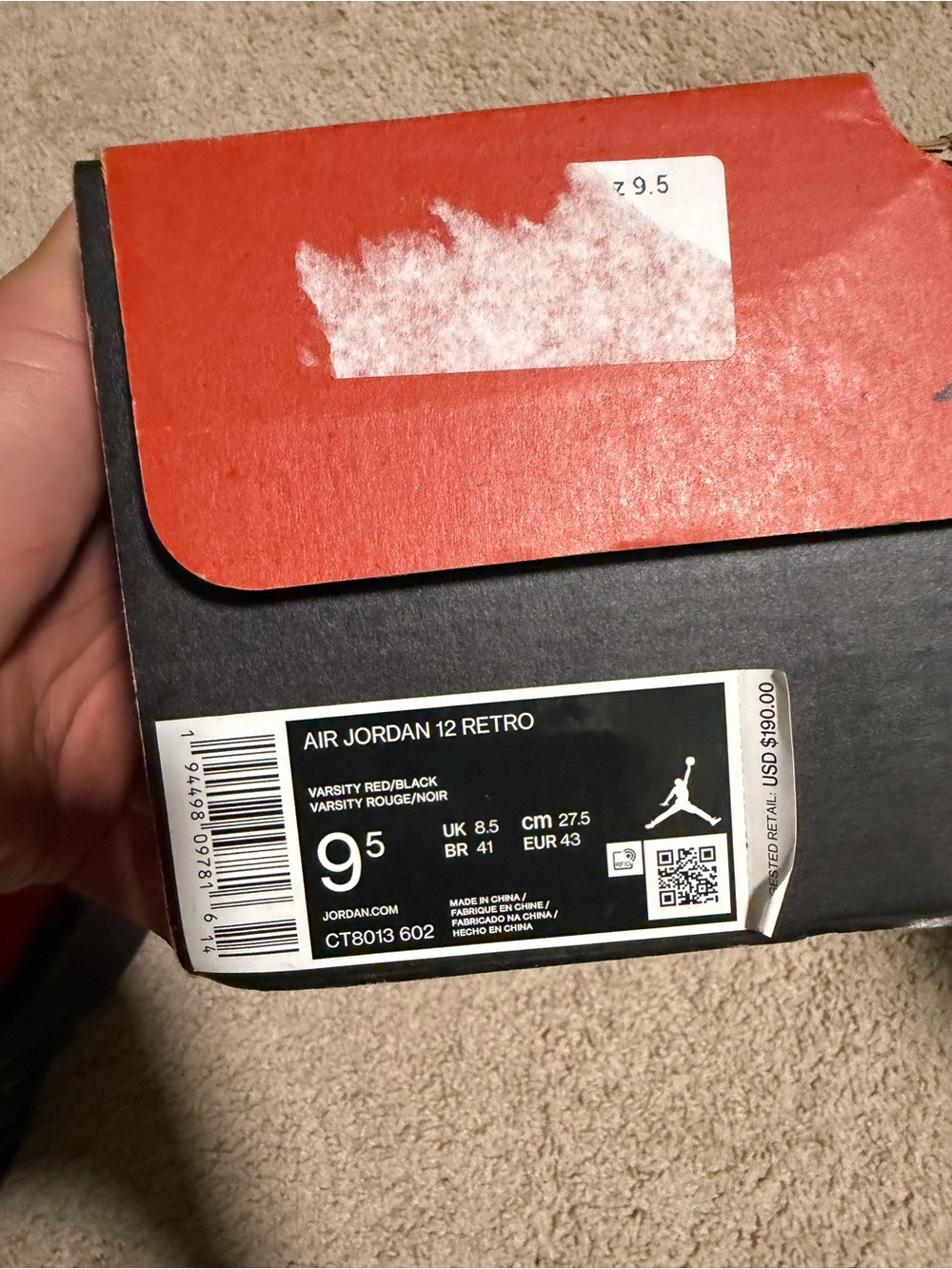 Jordan 12 ‘Reverse Flu Game’ - Picture 9 of 9